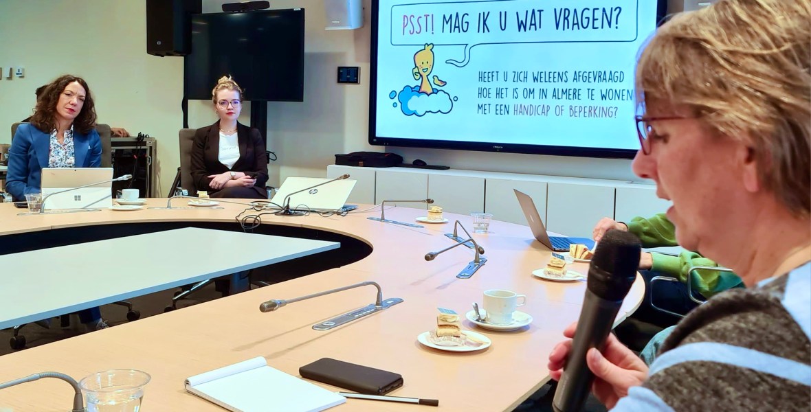 Vergadering over de inclusie-agenda met wethouder Maaike Veeningen