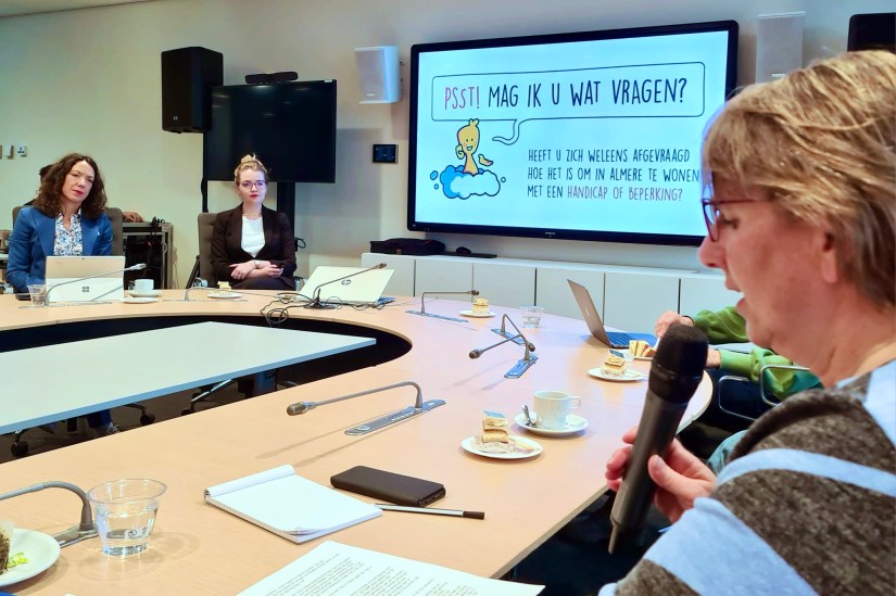 Vergadering over de inclusie-agenda met wethouder Maaike Veeningen