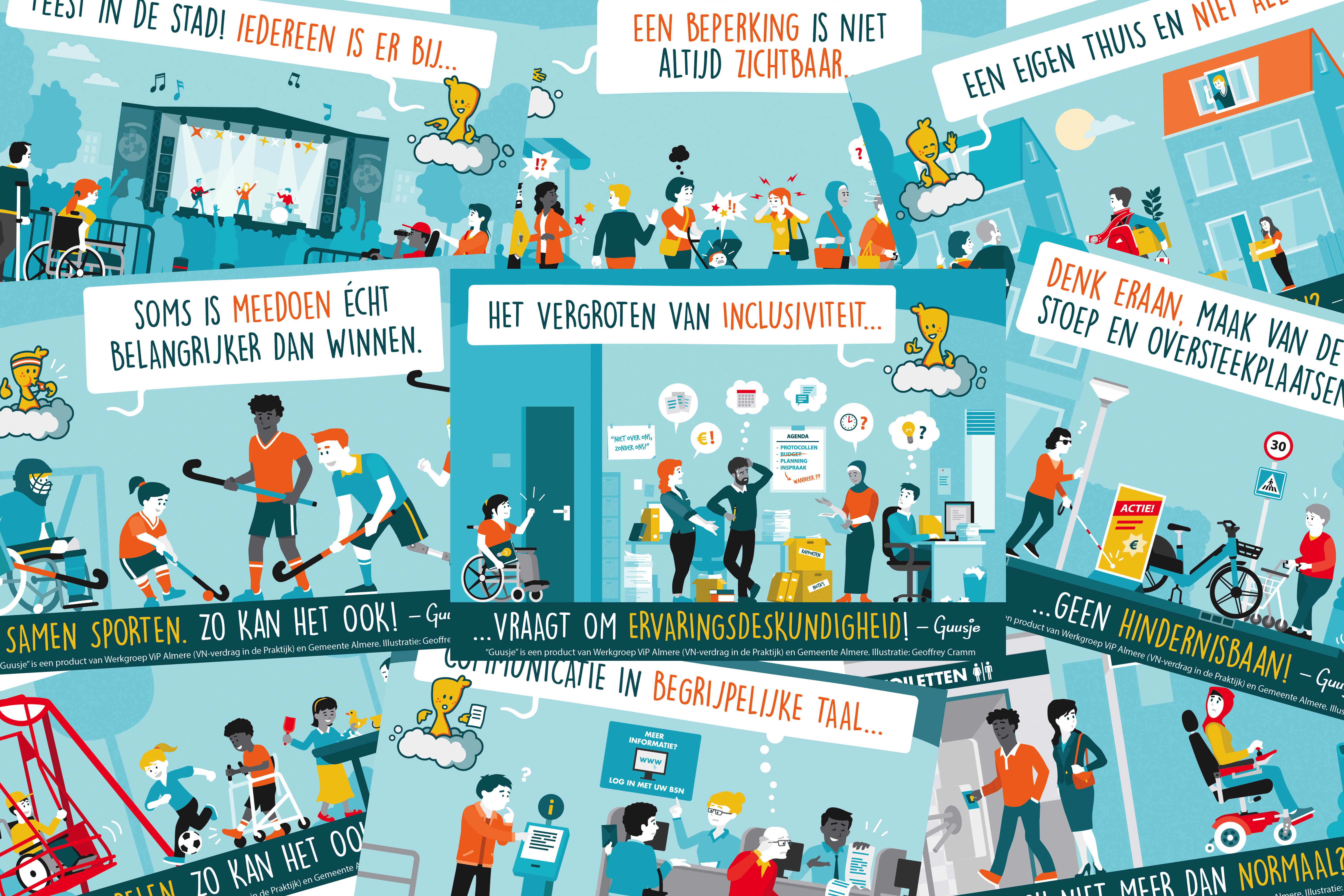 Een collage van verschillende Guusjes