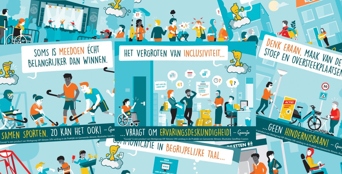 Een collage van verschillende Guusjes