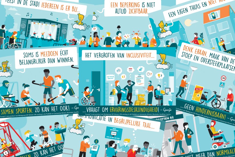 Een collage van verschillende Guusjes